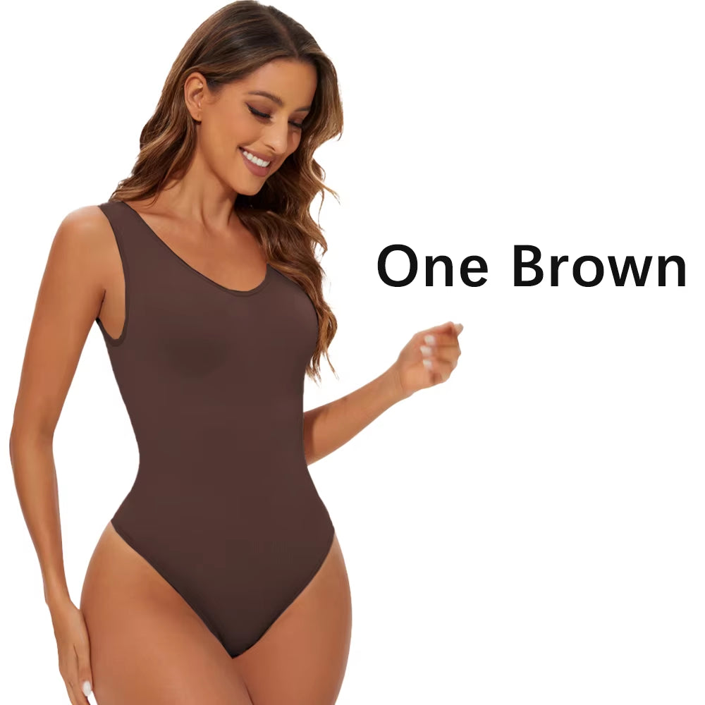 Women's Seamless Shapewear Bodysuit – Slimming Tummy Control