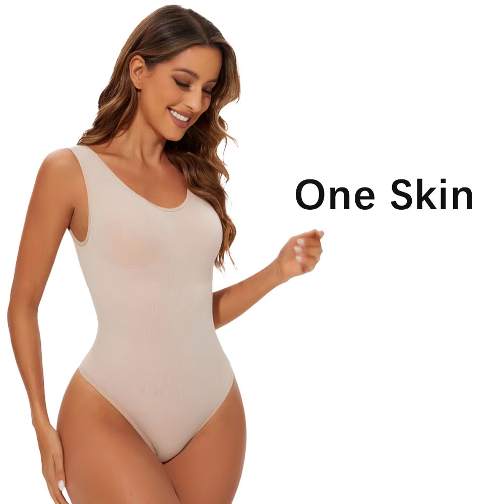 Women's Seamless Shapewear Bodysuit – Slimming Tummy Control